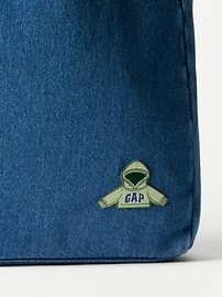 Image number 2 showing, Gap Denim Tote Bag With Exclusive Hoodie Patch