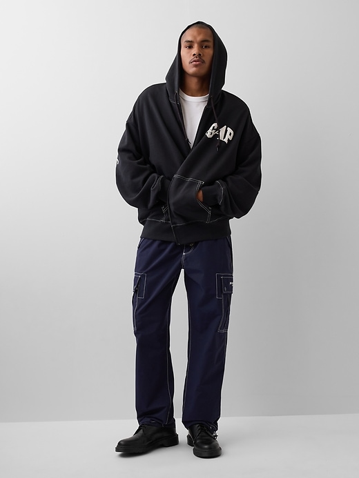 Image number 3 showing, Gap × Awake NY Heavyweight Oversized Logo Zip Hoodie