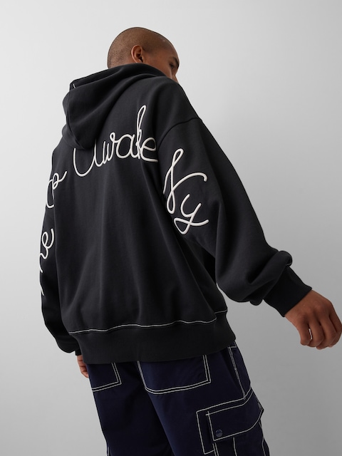 Gap × Awake NY Heavyweight Oversized Logo Zip Hoodie