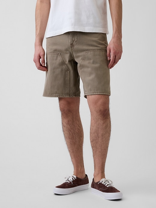Image number 2 showing, 9" Loose Denim Carpenter Shorts
