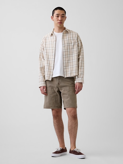 Image number 1 showing, 9" Loose Denim Carpenter Shorts