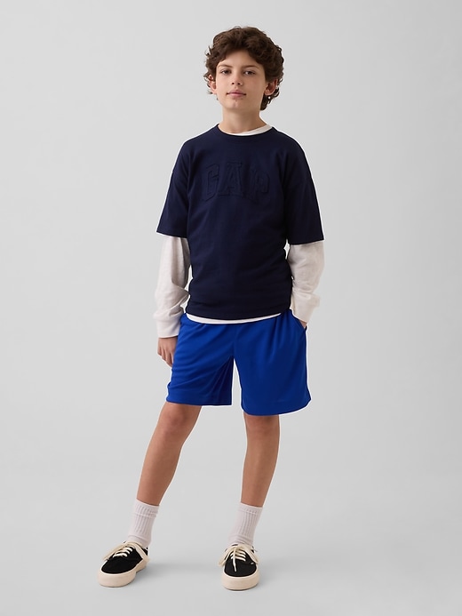 Kids GapFit 6" Recycled Mesh Easy Shorts from GAP - $24.95