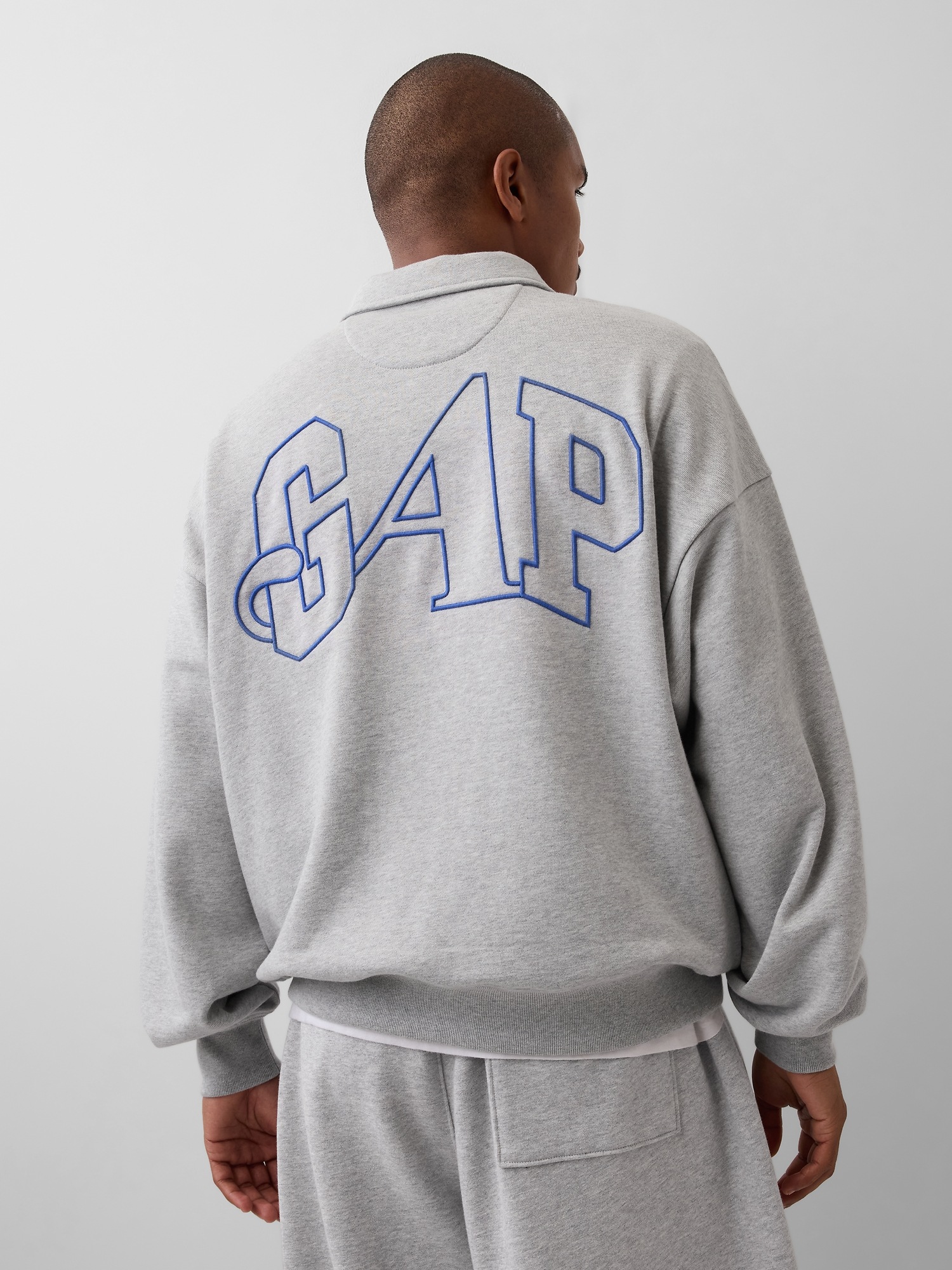 Мужские свитеры Gap × Awake NY Heavyweight Oversized Quarter-Zip Pullover — фото 3