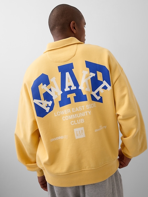 Image number 1 showing, Gap × Awake NY Heavyweight Oversized Quarter-Zip Pullover