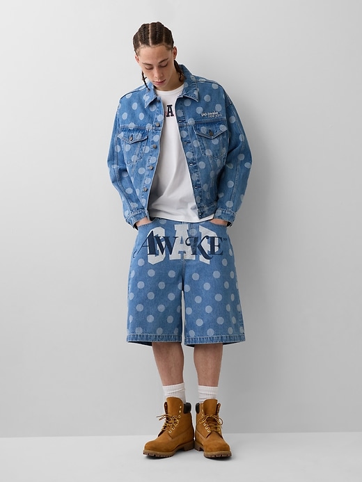Image number 2 showing, Gap × Awake NY Oversized Dotted Icon Denim Jacket