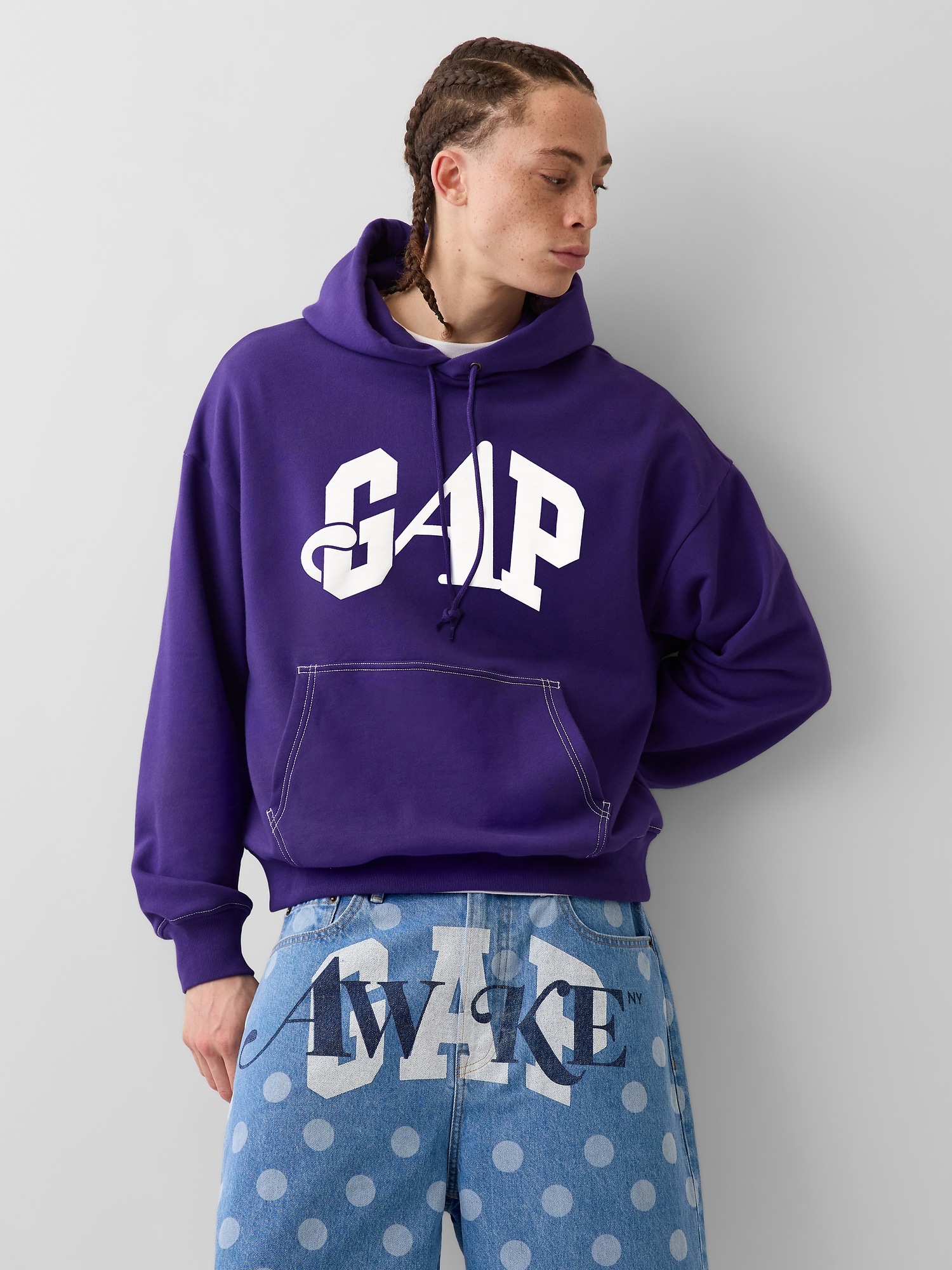 Мужские худи Gap × Awake NY Heavyweight Oversized Logo