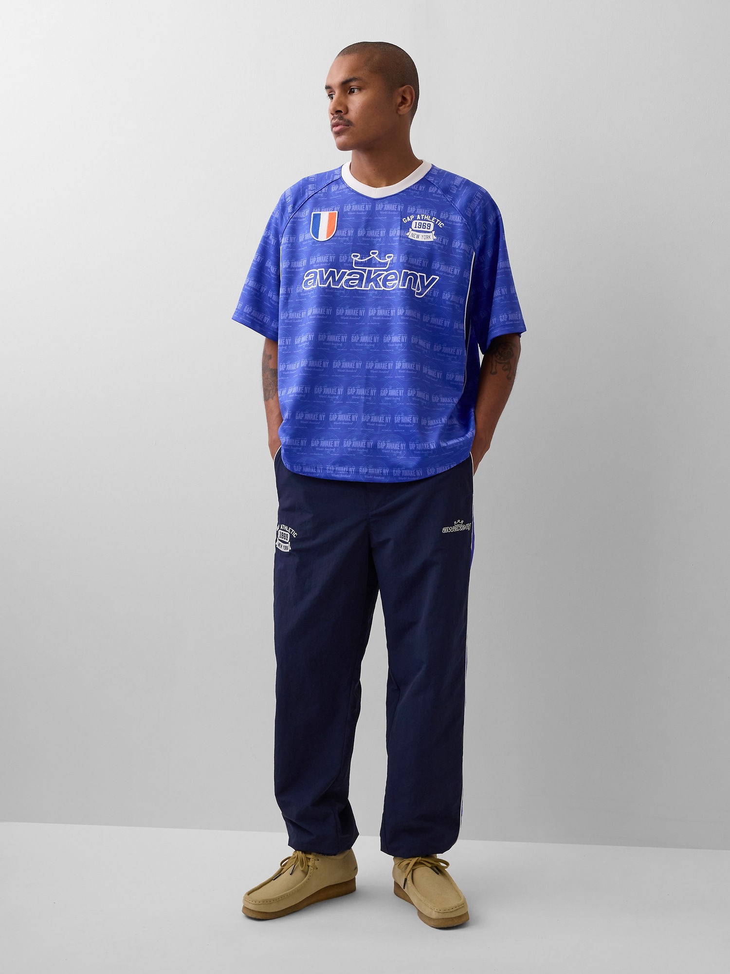 Мужские топы Gap × Awake NY Oversized Logo Jersey — фото 3