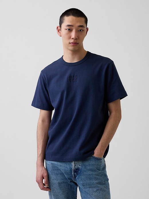 Image number 1 showing, Adult Heavyweight Relaxed Logo T-Shirt