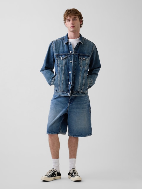 10.5" Baggy Denim Carpenter Shorts