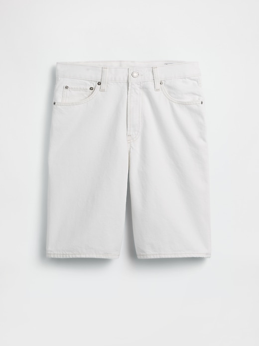 Image number 5 showing, 11" Mid Rise Longline Denim Shorts
