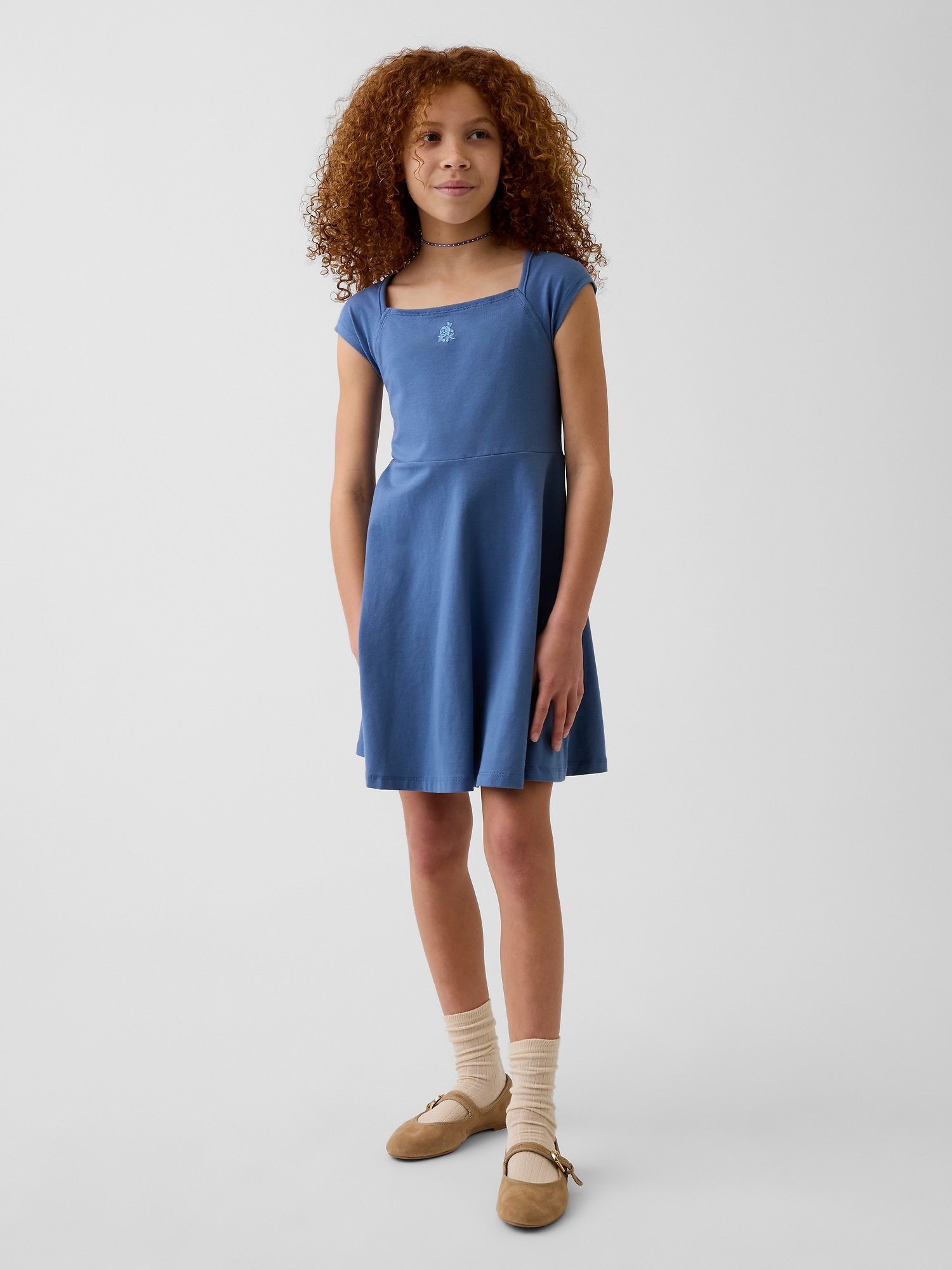 Детские платья Gap Kids Jersey Square-Neck Dress