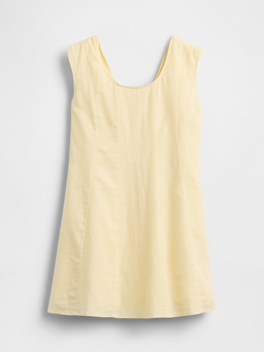 Image number 2 showing, Kids Linen-Cotton Scoop Neck Dress