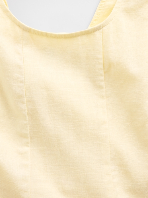 Image number 4 showing, Kids Linen-Cotton Scoop Neck Dress