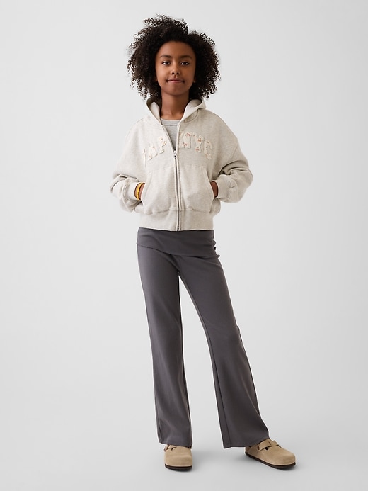 Image number 1 showing, Kids Foldover Flare Leggings