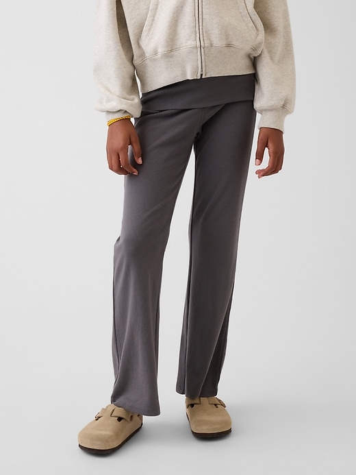 Image number 3 showing, Kids Foldover Flare Leggings