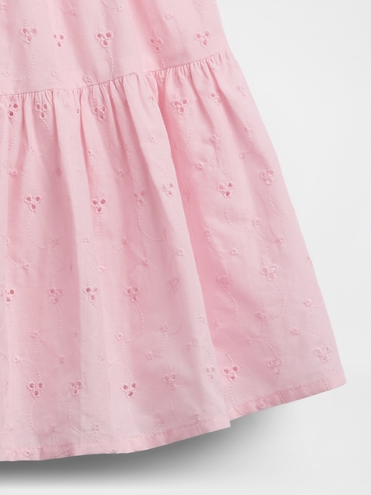 Image number 5 showing, Kids Mixed Media Tiered Tank Dress