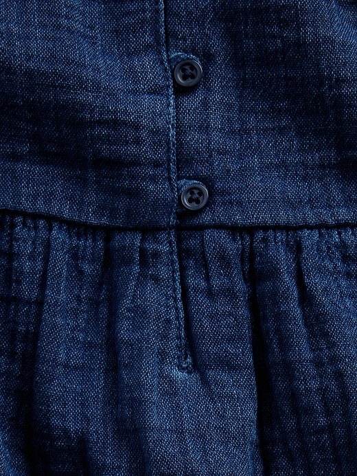 Image number 5 showing, Kids Cotton Gauze Tiered Tank Top