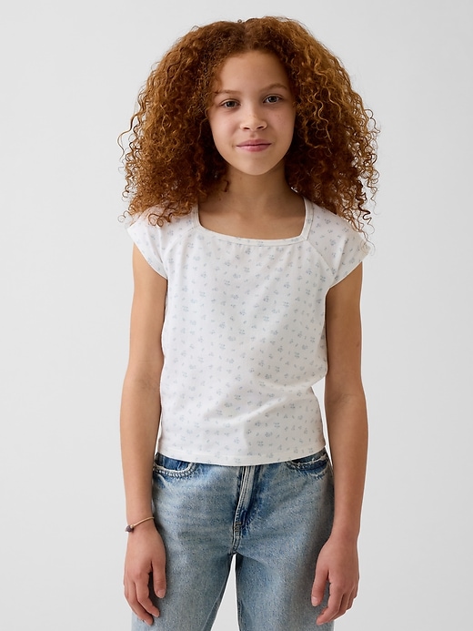 Image number 1 showing, Kids Square-Neck T-Shirt