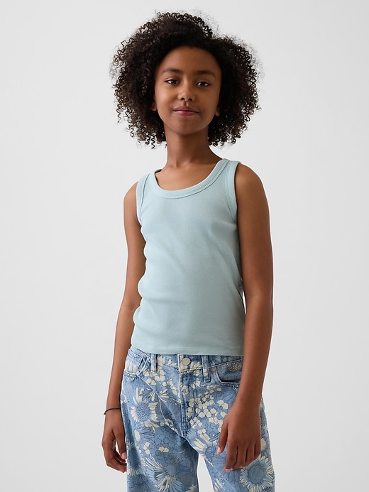 Image number 1 showing, Kid Rib Scoop Tank Top