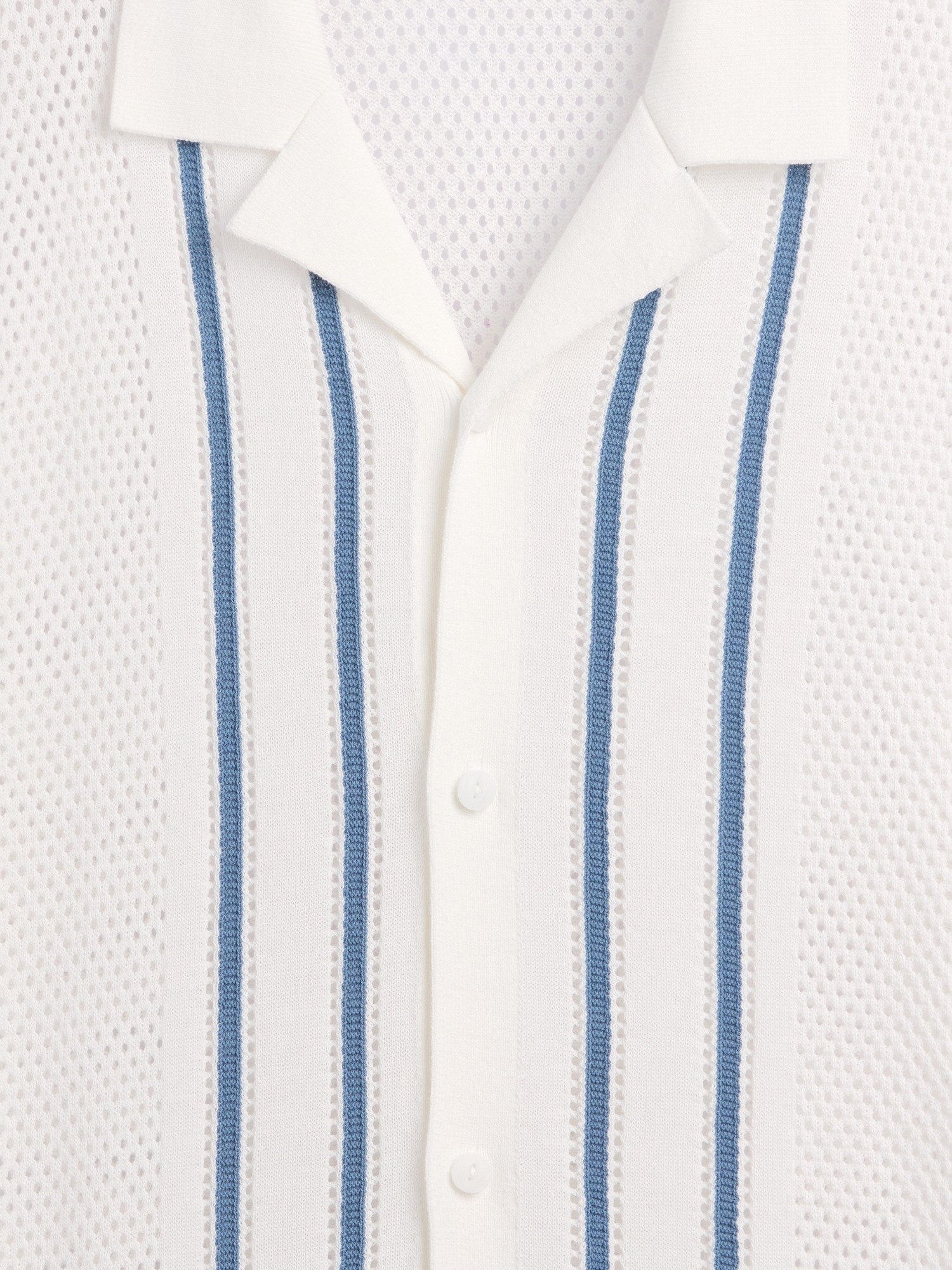 Мужские свитеры Gap Stripe Camp Collar Sweater Shirt — фото 4