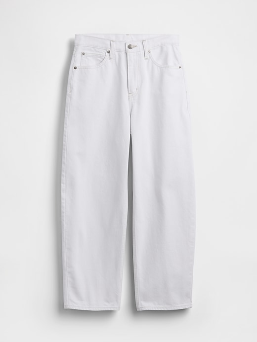 Image number 5 showing, High Rise Crop Barrel Jeans