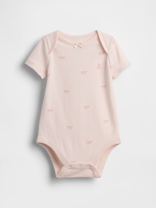 Image number 1 showing, Baby First Favorites Organic Cotton Bow Bodysuit