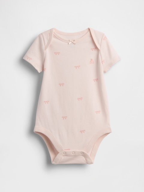 Baby First Favorites Organic Cotton Bow Bodysuit