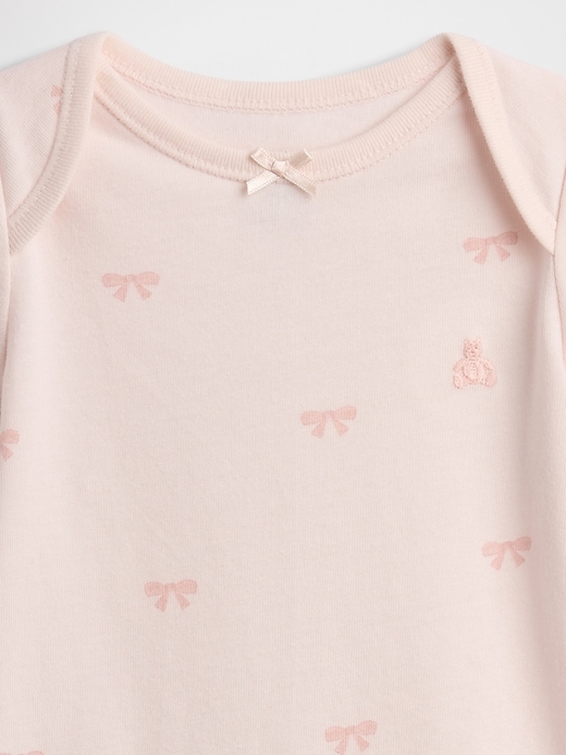 Image number 3 showing, Baby First Favorites Organic Cotton Bow Bodysuit