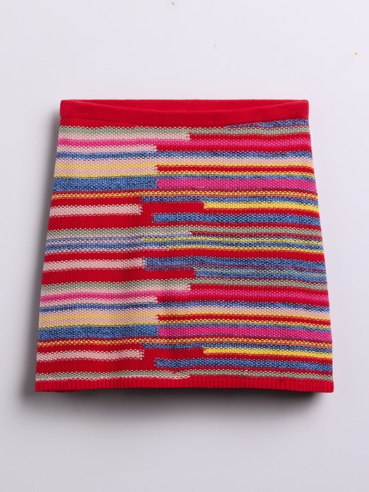 Image number 6 showing, 100% Cotton Stripe Mini Sweater Skort