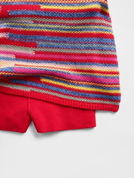 Image number 5 showing, 100% Cotton Stripe Mini Sweater Skort