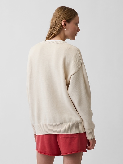 Image number 3 showing, 100% Cotton Oversized Sweater