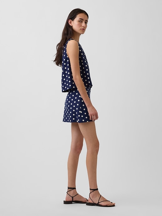 Image number 3 showing, Linen-Blend Mini Skort