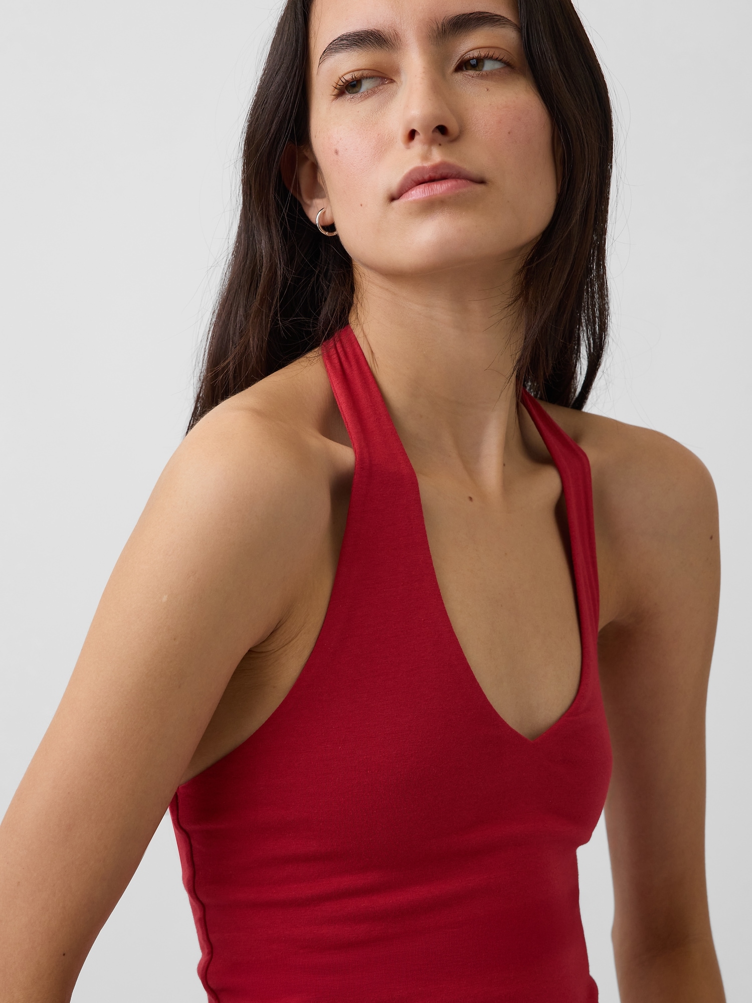 CloseKnit Halter Crop Top