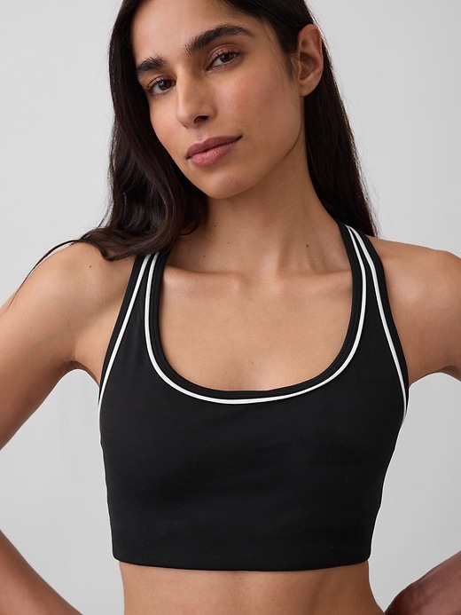 Image number 3 showing, GapFit Smooth Medium Impact Racerback Sports Bra