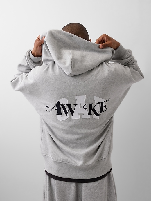 Image number 1 showing, Gap × Awake NY Heavyweight Oversized Logo Zip Hoodie