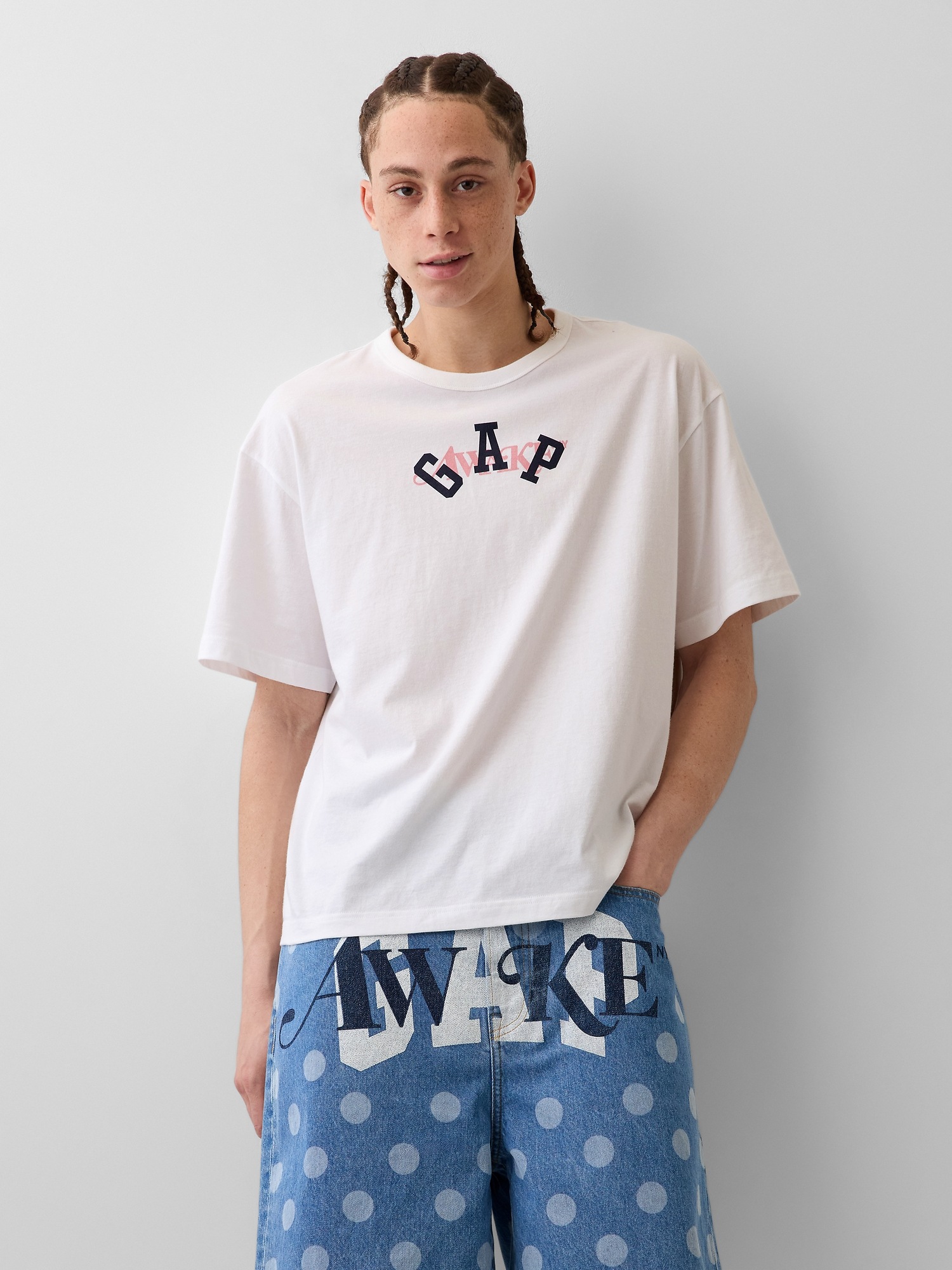 Мужские футболки Gap × Awake NY Relaxed Logo T-Shirt — фото 2