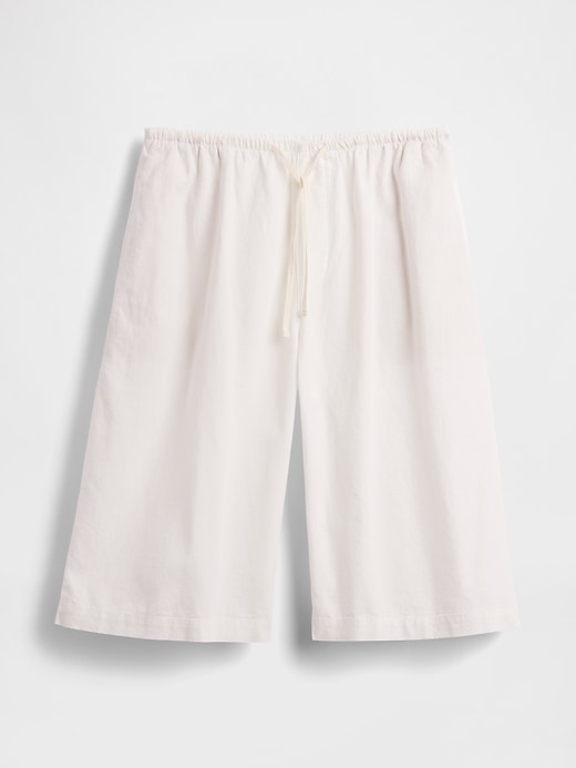 Image number 5 showing, Linen-Blend Relaxed Easy Culotte Pants