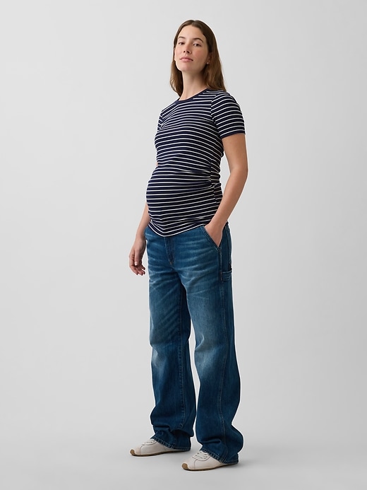 Image number 3 showing, Maternity Modern Crewneck T-Shirt