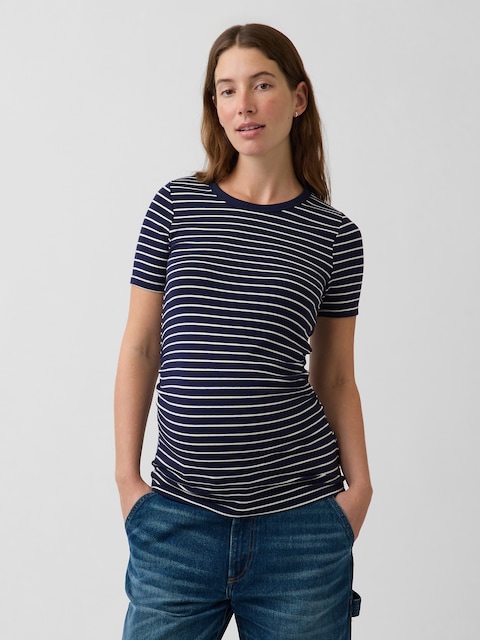 Maternity Modern Crewneck T-Shirt
