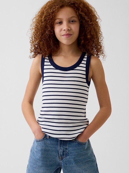 Image number 1 showing, Kid Rib Scoop Tank Top