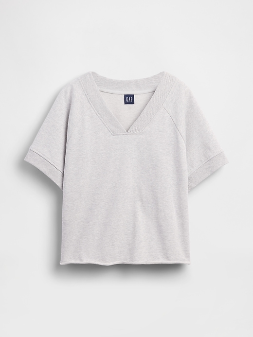 Image number 6 showing, VintageSoft Terry Oversized V-Neck Sweatshirt