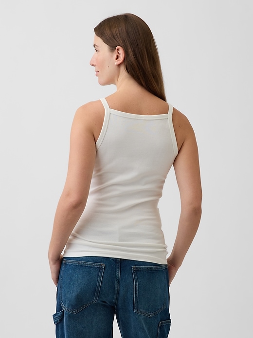 Image number 2 showing, Maternity Modern Apron-Neck Tank Top
