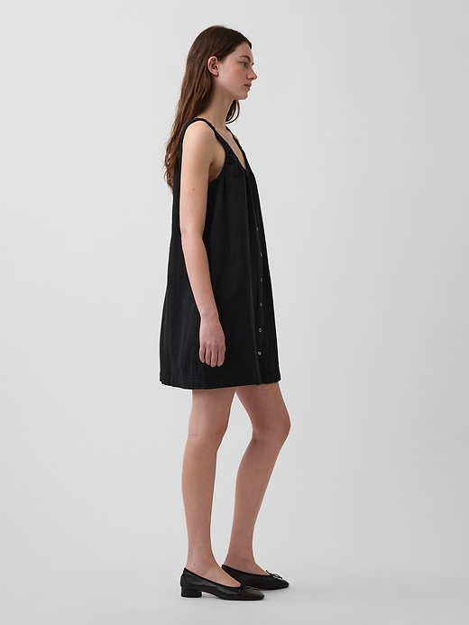 Image number 3 showing, Scoop Neck Button-Front Mini Dress