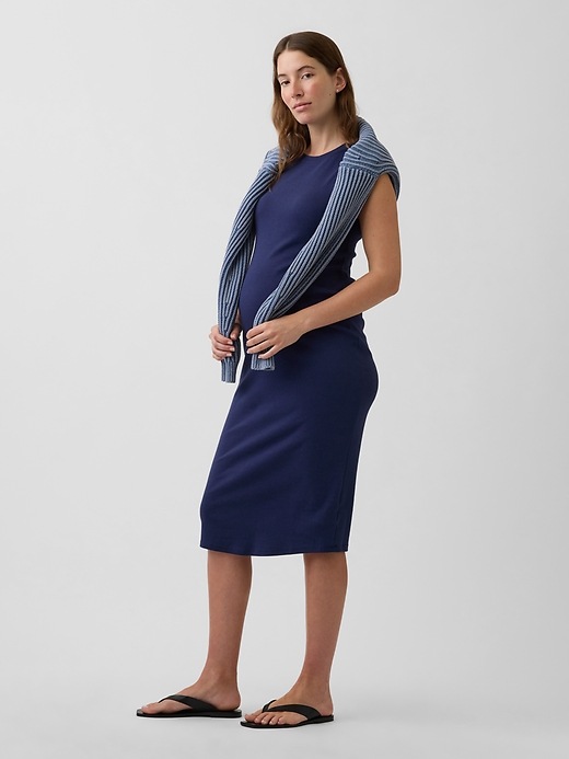 Image number 3 showing, Maternity Knit Tank Dress