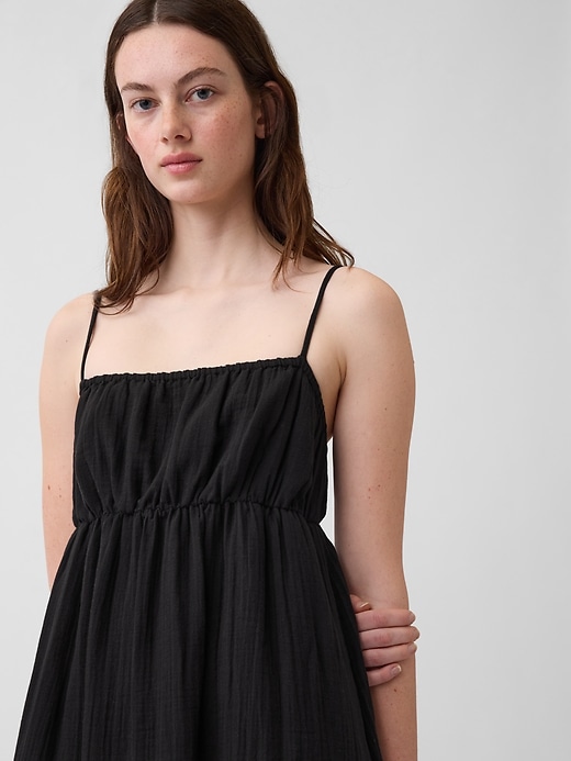 Image number 4 showing, Cotton Gauze Tiered Empire Waist Dress