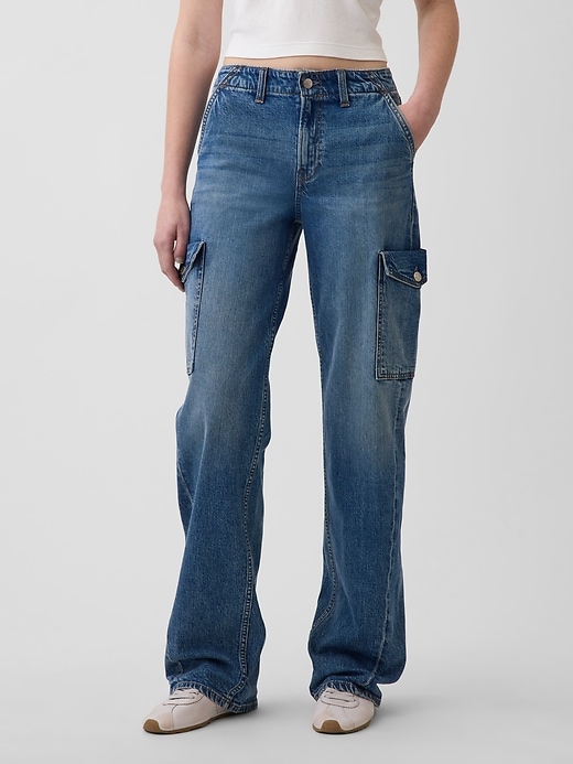 Image number 2 showing, Low Rise '90s Loose Cargo Jeans