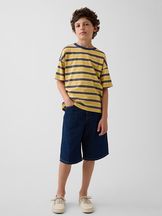 Image number 1 showing, Kids Baggy Denim Shorts