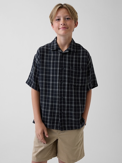 Image number 1 showing, Kids Cotton Gauze Shirt