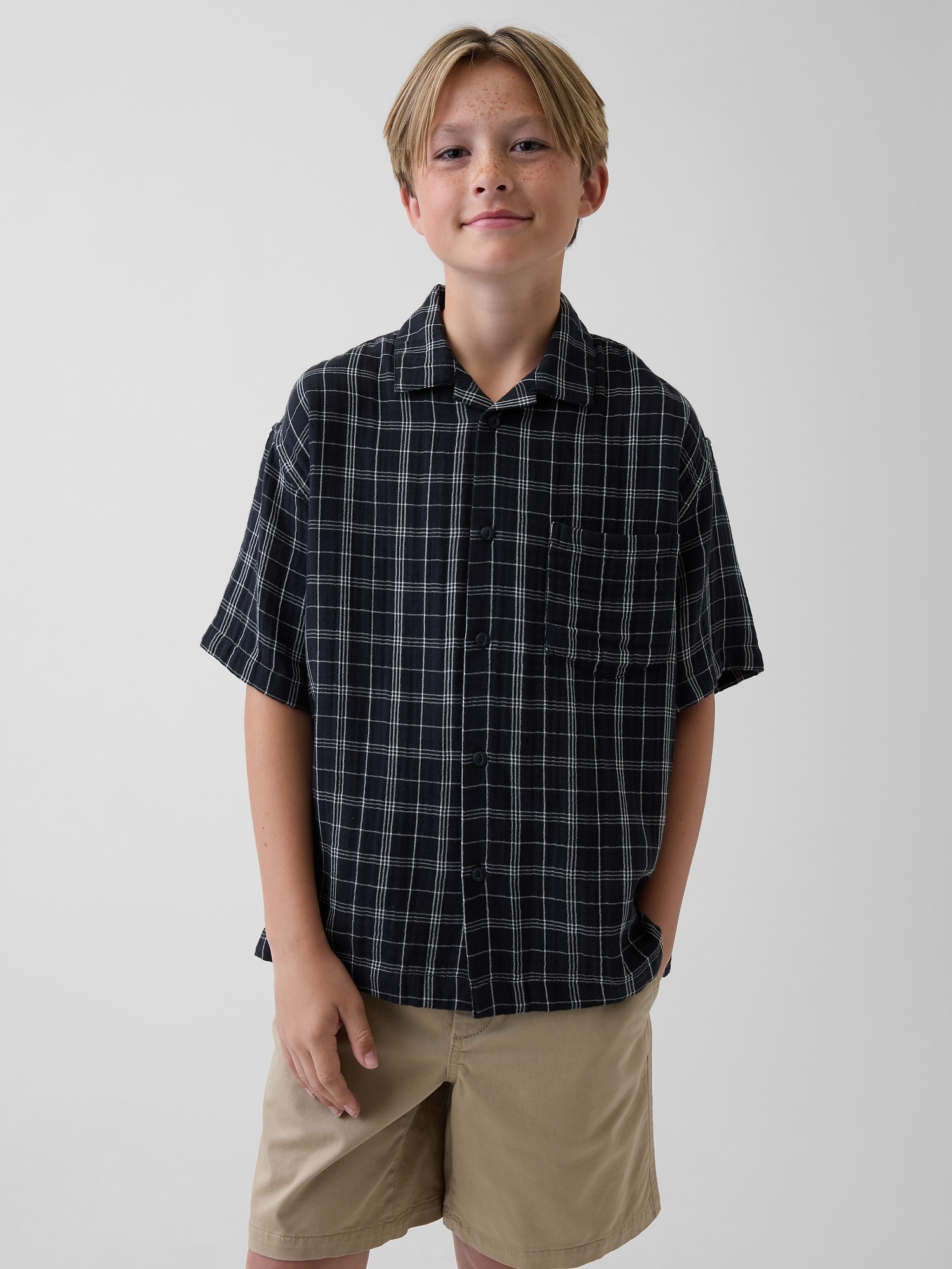 Kids Cotton Gauze Shirt