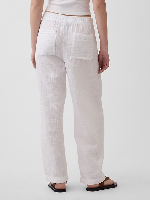 Image number 4 showing, Cotton Gauze Easy Barrel Pants